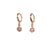 Argollas diamond pink